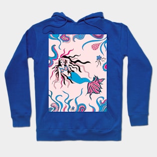 Pink and Blue Mermaid Hoodie